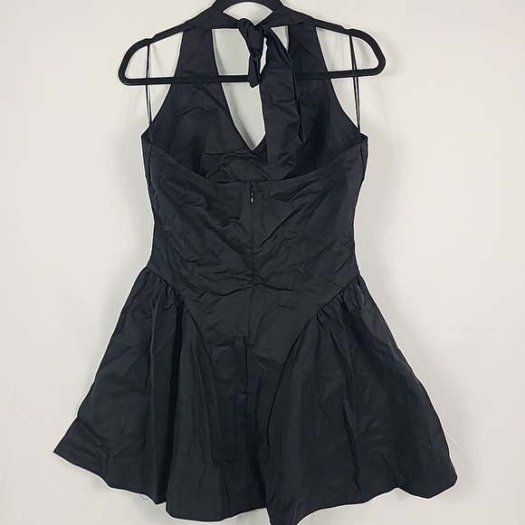 NEW ASTR The Label NWT Revolve Black Halter Mini Cocktail Dress Sz L - Picture 6 of 8